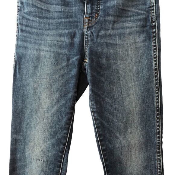 Madewell 10” high rise skinny jeans dark blue wash - Picture 3 of 10